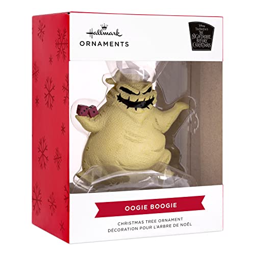 Hallmark Disney Tim Burton's The Nightmare Before Christmas Oogie Boogie Christmas Ornament, 2.64 X 2.55 X 1.57 Inches, #TOP2