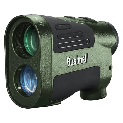 Bushnell Prime 1500 Hunting Laser Rangefinder 6x24mm - Bow & Rifle Modes, BDC Readings, Crystal Clear Optic Protected by Exo Barrier