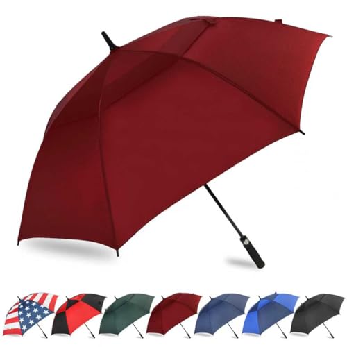 LLanxiry Automatic Open Golf Umbrella 54/62/68/72 Inch, Extra Large Windproof