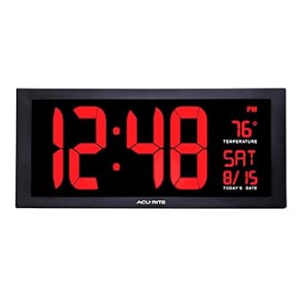 Oversized Red Wall Clocks