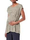 ESPRIT Maternity Damen Blouse Nursing Short Sleeve Allover Print Bluse, Real Olive-307, 34
