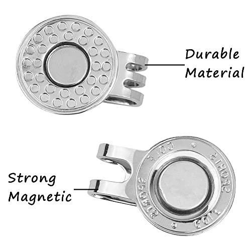 IBEQUEM 5Pcs Golf Ball Markers with 2Pcs Hat Clip Value Gift Set, Magnetic Golf Funny Accessories Ballmarker Fit Golf Divot Tools Hat - Image 3