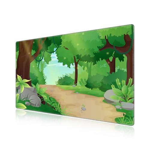 Tapis de souris grand format LL-COEUR anti glisse tapis de bureau étanche 60x40
