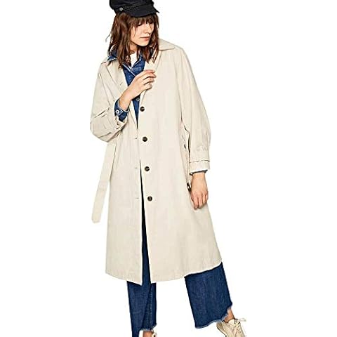Pepe Jeans Women's Lauren Grey Trench Coat Cover