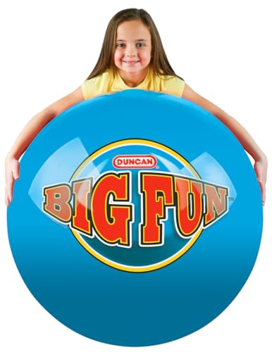 Duncan 3673XW Mega Bounce [Blue/Red] - XL, 100 in. Circumference, Inflatable Rubber Ball with Foot Pump, Outdoor Toys and Games