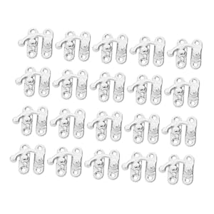 Asakkura Vintage Schrankriegel 20 Stück Silber