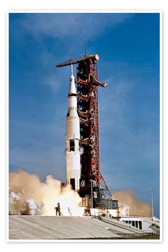 La fusée Apollo 11 décollant du centre spatial Kennedy Poster de NASA 40 x 60 cm Tableaux Décoration murale
