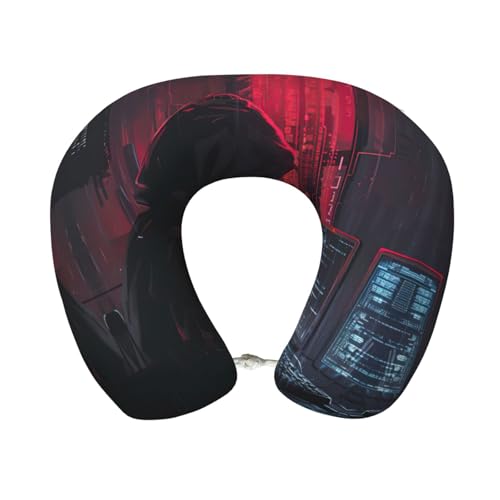 Almohada cuello espuma viscoelástica portátil miniatura 1