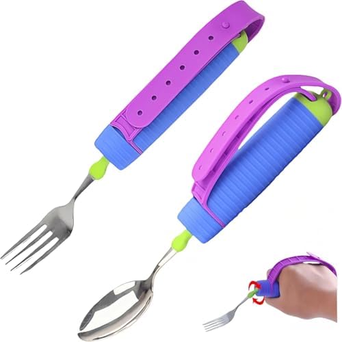 Bendable Adaptive Utensils for Elderly, Weighted Utensils for Han...