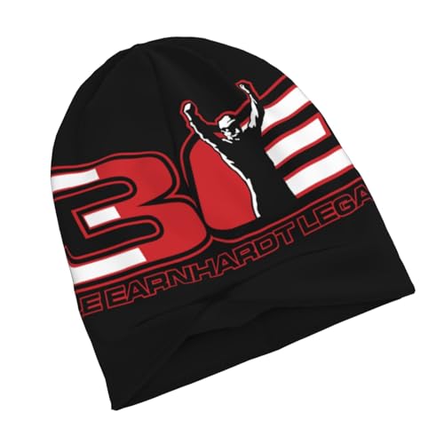 Dale Earnhardt Sr #3 Beanie Hats Mens Women Hip Hop Caps Slouchy Knitted Turban Hats Black