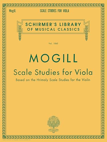 Scale Studies for Viola: Schirmer Library of Classics Volume 1860 Viola Method