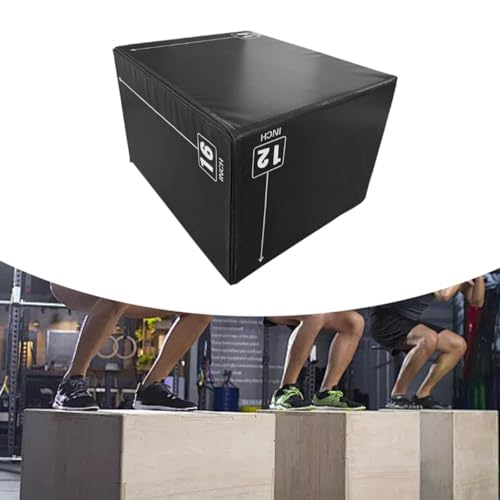 LOVIVER Plyometric Jump Box Strength Training 30x35x40cm Versatile Jumping Exercise Equipment Plyo Box for Conditioning Exercise Gym, Style B - Image 3