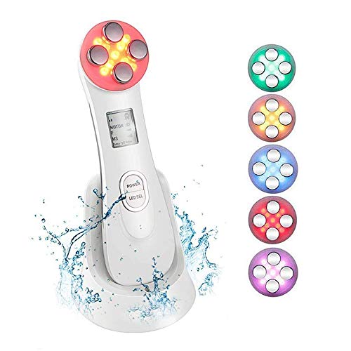 5in1 Face Massager, Skin Tightening Machine,6 color Vibration Skin Firming Care for Facial