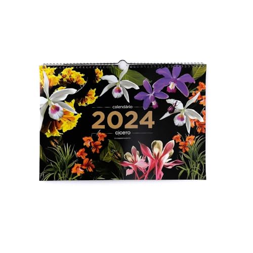 Calendario De Parede A3 Ciceros 2024 Jóia Natural, Cicero