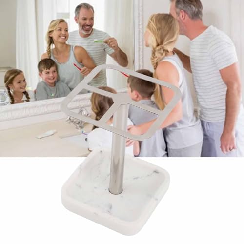 Support de brosse à dents électrique range dentifrice inox 3 slots - 4