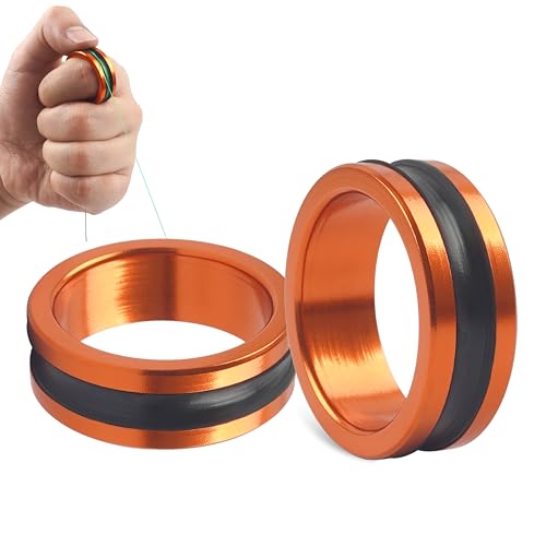 OROOTL Fishing Line Ring Knot Tying Tool, 2pcs Fishing Knot Tying Tool Alloy Line Dragger Tightener Ring FG GT Knot Puller PE Fishing Line Knotting Device Accessories for Saltwater Freshwater