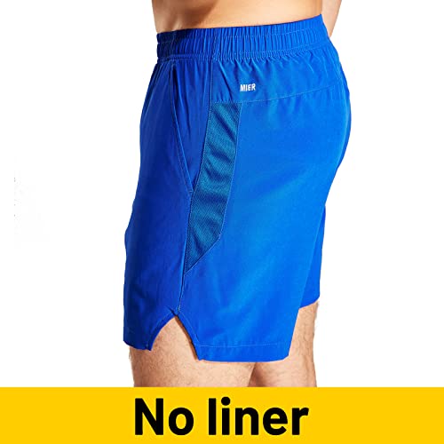 Image of MIER Men's Workout Running Shorts Lightweight Active 5 Inches Shorts with Pockets, Quick Dry, Breathable