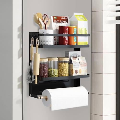 Suporte Organizador Magnéticas de Metal para Geladeira, Suporte M...