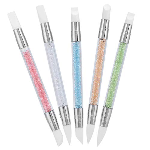 Manicure Brus, Green Acrylic Nails Art Brushes Nail Carving Brush Nail Pen Nail Brush for Home, Beauty Salon, Manicure Store Nail Art Accessories