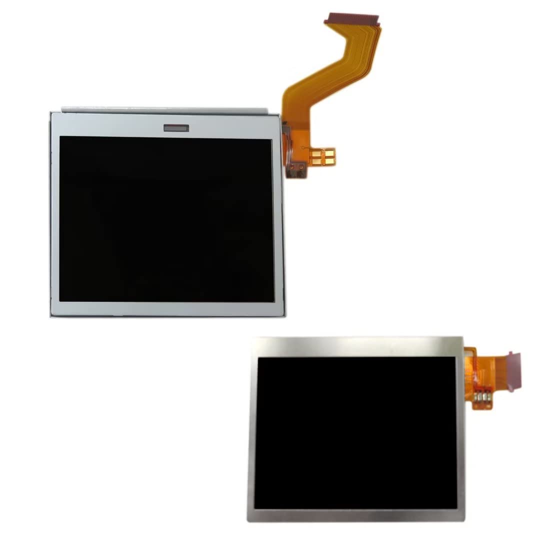 Misimain for Nintendo DS Lite LCD Screen Replacement – Full Set for DSL NDSL Top and Bottom Display