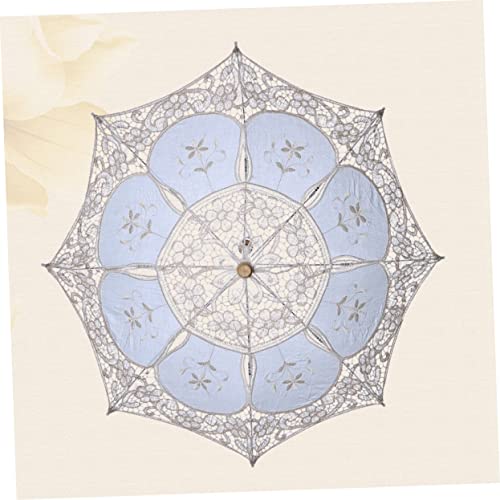 Parasol dentelle crème pour shooting photo extérieur et fêtes - 4
