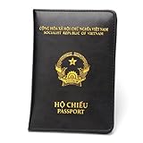 PINGSHI Boutique UK Vietnam Passport Holder Leather Court Southeast Asia Travel Passeport Livre Passeport Mince TICKDER Cover Passport