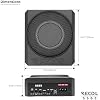 RECOIL SS65 Ultra-Thin 6.5 Active Under Seat Car Subwoofer VB Bass DSP, Built-in Amplifier for Cars, Trucks, SUVs