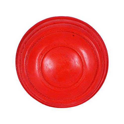DSC Synthetic Wobble Leather Cricket Ball (Red)| Water Proofed Leather Ball | Suitable for Practice Game | Tournament Game Cork