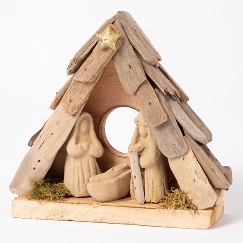 Handmade Recycled Driftwood Christmas Ornament | Fair Trade (Holy...