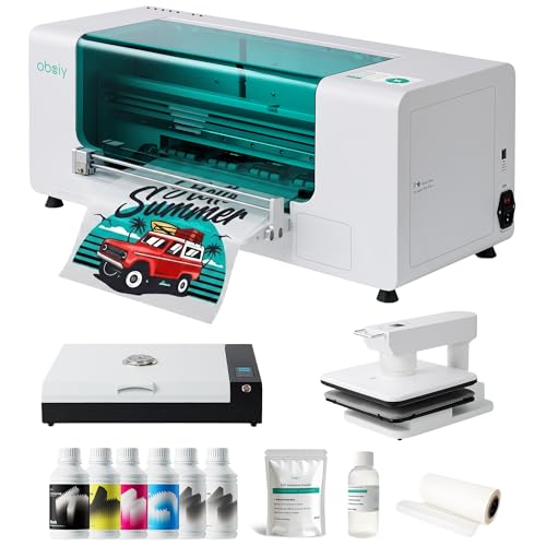 Image of A3+ DTF Printer Bundle with 15 inch Heat Press - XP600 Head for T-Shirts & Dark Fabrics, White Ink Circulation, High-Speed Direct-to-Film Transfer Solution, 2X-Speed Compared to L1800