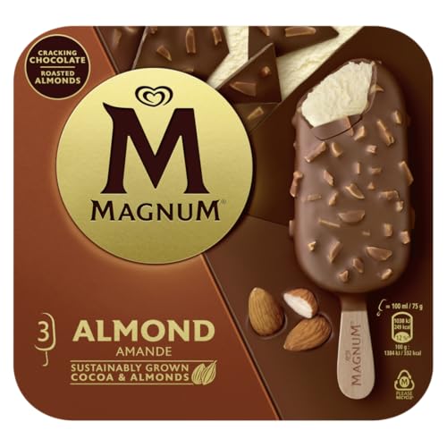 Magnum Helado Almendras, 3 x 110ml (Congelado)