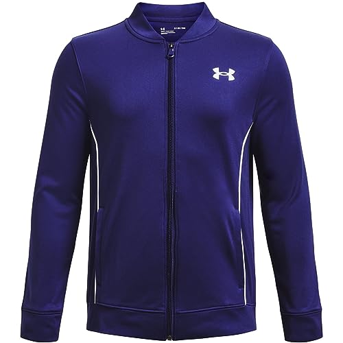 Under Armour Boys' Pennant 2.0 Full-Zip Shirt, (468) Sonar Blue/White/White, XL