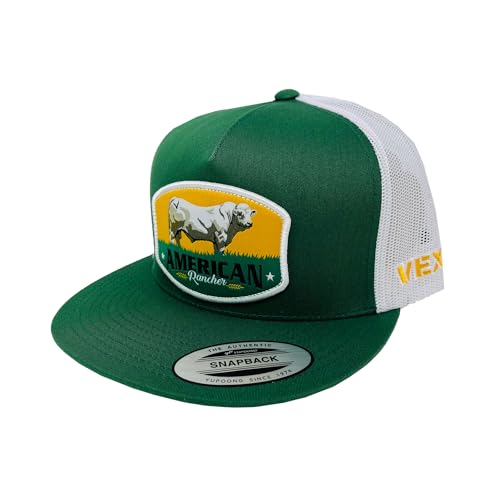 Image of Vexil American Rancher Adjustable Snapback Western Lifestyle Rodeo Southwest Inspired Meshback Hat