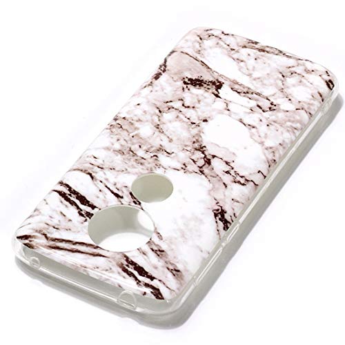Coque Motorola E5 Plus marbre blanc housse protection silicone souple - 4