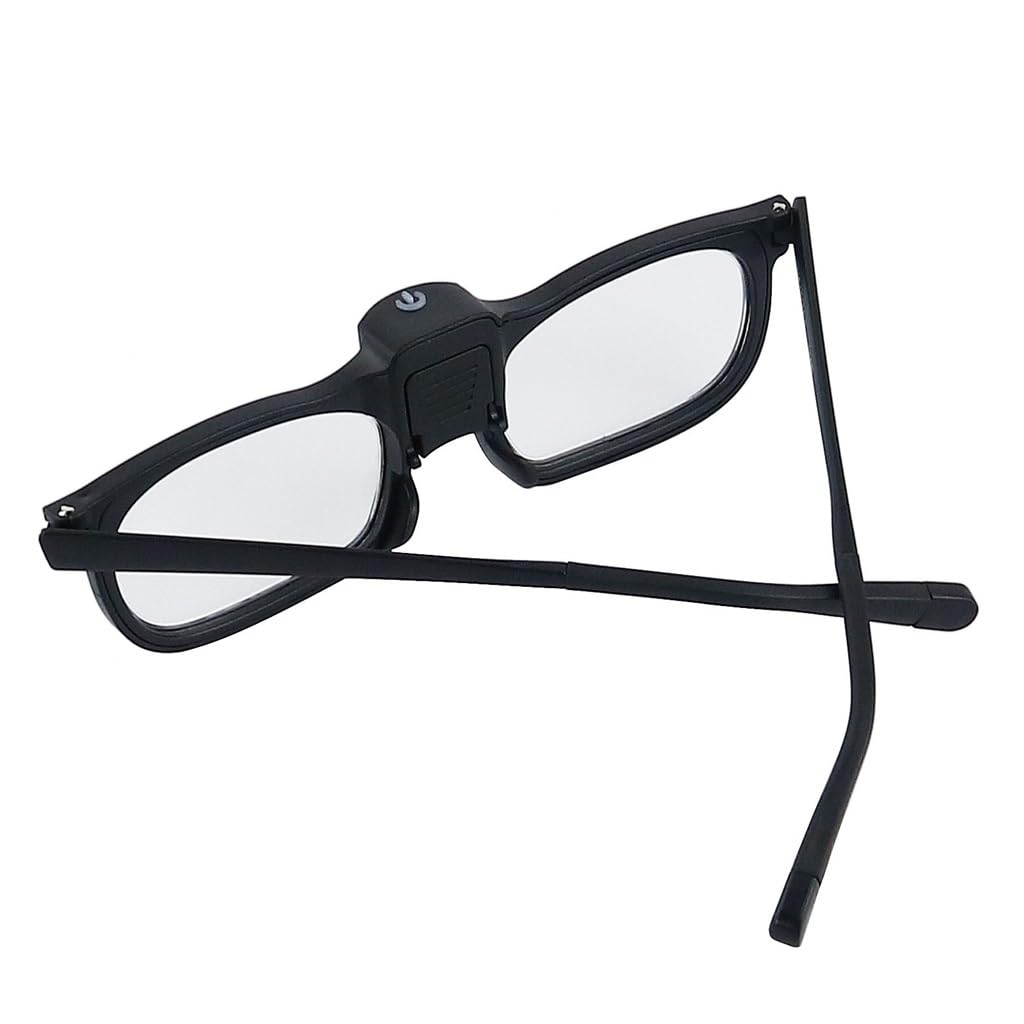 Gafas Estilo Lupa For Leer Periódicos con 2 Luces LED Y De Lectura 200 Grados