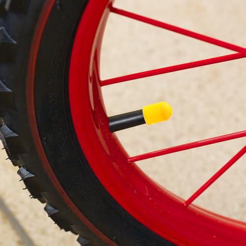 Image of Outus 20 Pack Tyre Valve Dust Caps for Car, Motorbike, Trucks, Bike, Bicycle (Yellow)