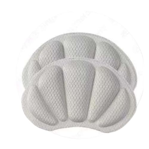 2 pares de almohadillas protección suela y talón silicona transparente Unisex, plantillas cómodas, pegatinas, zapatos accesorios(2 Pairs Gray)