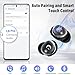 VEKJ Sleep Earbuds, Bluetooth 5.4 in Ear Smart Touch Screen Earbuds, 48H Mini Sleep Headphones Small Design for Side Sleepers, Crystal-Clear Calls Ear Buds, 5 EQ Modes, IPX7 Waterproof Earphones Black