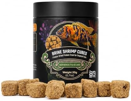 Biobite Brine Shrimp Cubes - Freeze-Dried Protein Treat for Tropical Fish