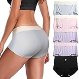 MOONSJONES Women Underwear - Women Panties High Waisted Soft Breathable Full Coverage Ladies Briefs