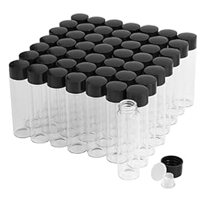 Cadbibe 20ml Glasfläschchen mit Kunststoffstopfen 50 Stück