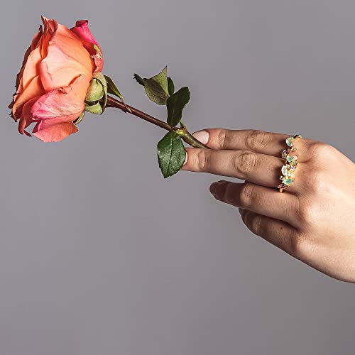 Bague dorée Denali pour illuminer vos tenues d'été en pastel