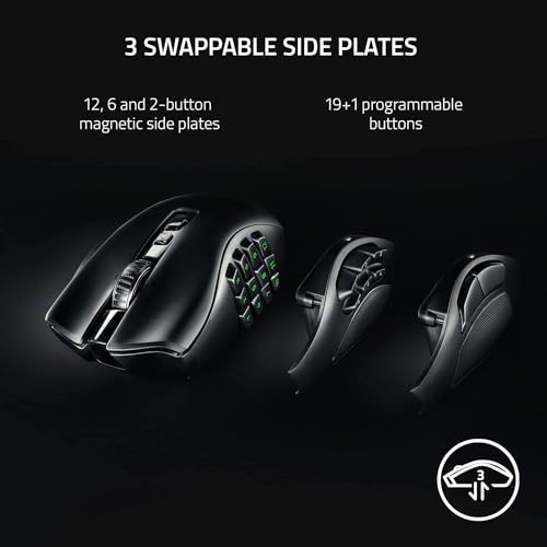 Razer Naga V2 Pro Mouse Right-Hand Rf Wireless + Bluetooth + USB, W128281627 (Rf Wireless + Bluetooth + USB Type-C Optical 30000 Dpi) by Razer - Image 3