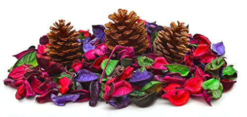 3 Kegel Kiefer und Potpourri Blumen Weihrauch Weihnachtsfarben Geburt Festliche Düfte Weihnachten Tisch Dekoration Ornamente Weihnachten Weihnachten