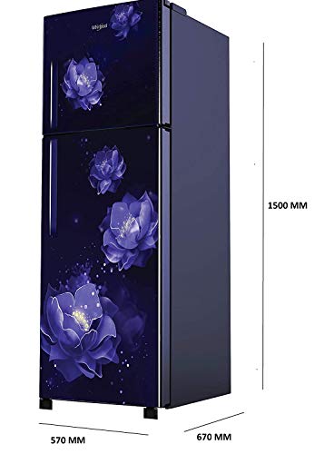 Image of Whirlpool 245 L 2 Star Frost-Free Double Door Refrigerator Appliance (NEO 258H ROY SAPPHIRE ABYSS (2S)-N, Sapphire Abyss)