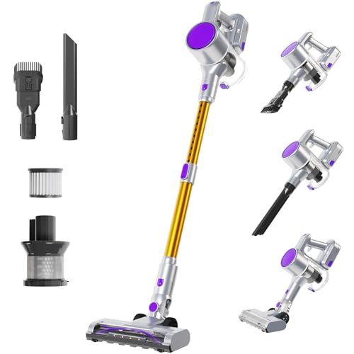 NEWBULIG Cordless Stick Vacuum Cleaner with LED Lights