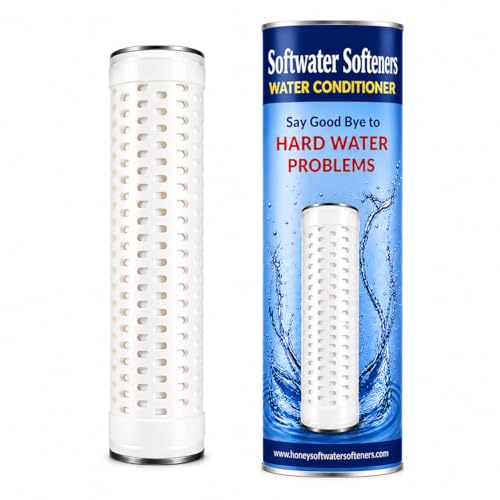 Image of Honey Hard Water Softeners for Home /Overhead Tank | Whole House Water Filter System | No Electricity No Plumbing | Bathroom Kitchen Tank Softener | Anti Scale Hair Skin Protection Easy Installation