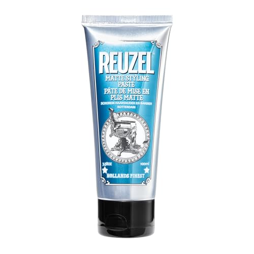 Reuzel Matte Styling Paste - Medium, Pliable Hold - Adds Thickness, Fullness, and Texture to Hair - Contains Moisturizing Oils - Easy to Use - No Shine - Water-Soluble for Easy Rinsing - 100 ml