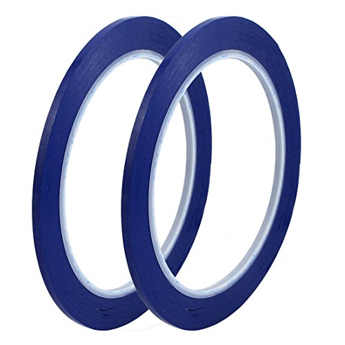 Aexit 2pcs 3mm Labels & Labeling Equipment x 66M Safety Caution Reflective Warning Sticker Adhesive Industrial Labeling Tape Tape Blue