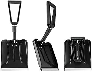 ELIVERN Folding Snow Shovel, Compact Snow Shovel with Comfortable D-Grip Handle and Durable